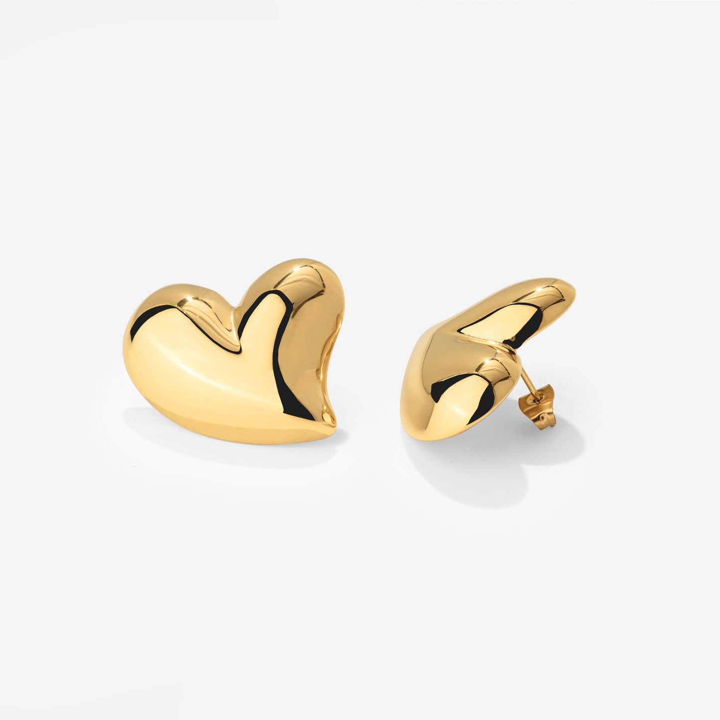 Heartie Studs Gold