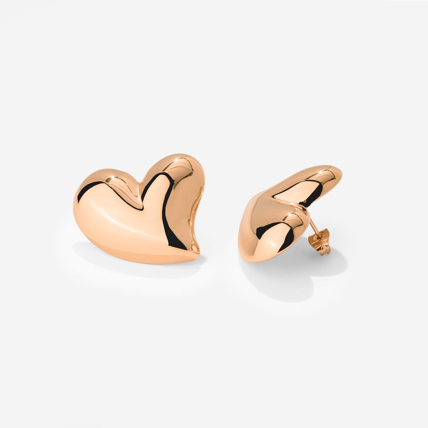 Heartie Studs Rose Gold
