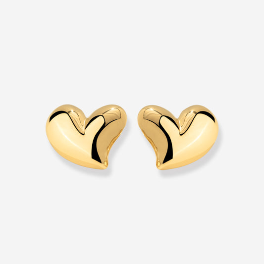 Heartie Studs Gold