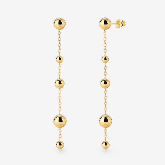 Infinite Beads Earrings Gold