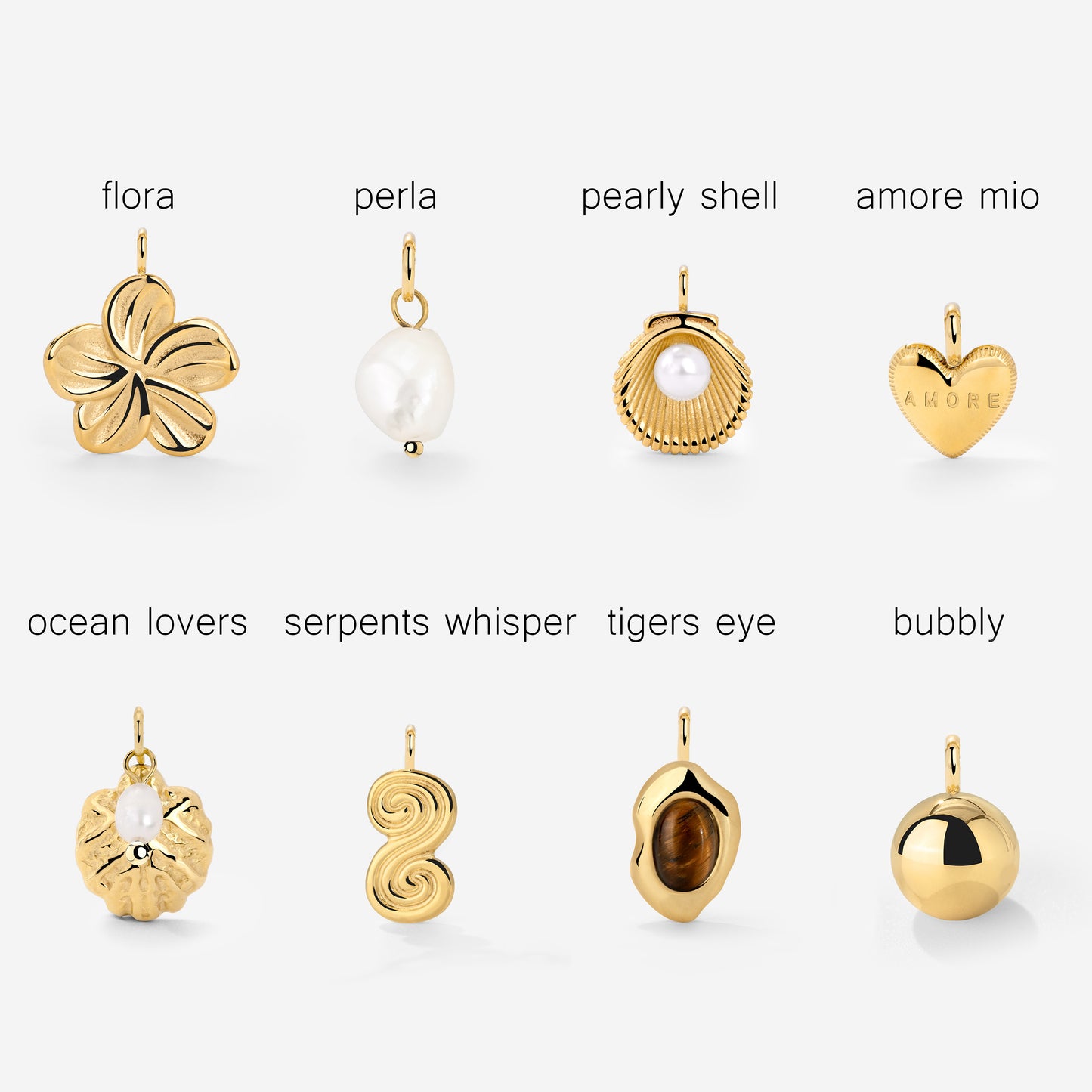 Pearly Charm Necklace Set