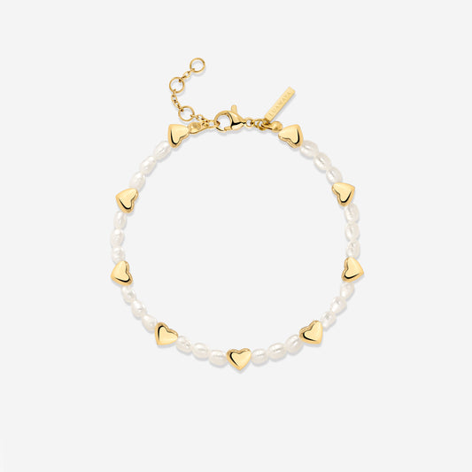 Love Pearls Bracelet Gold