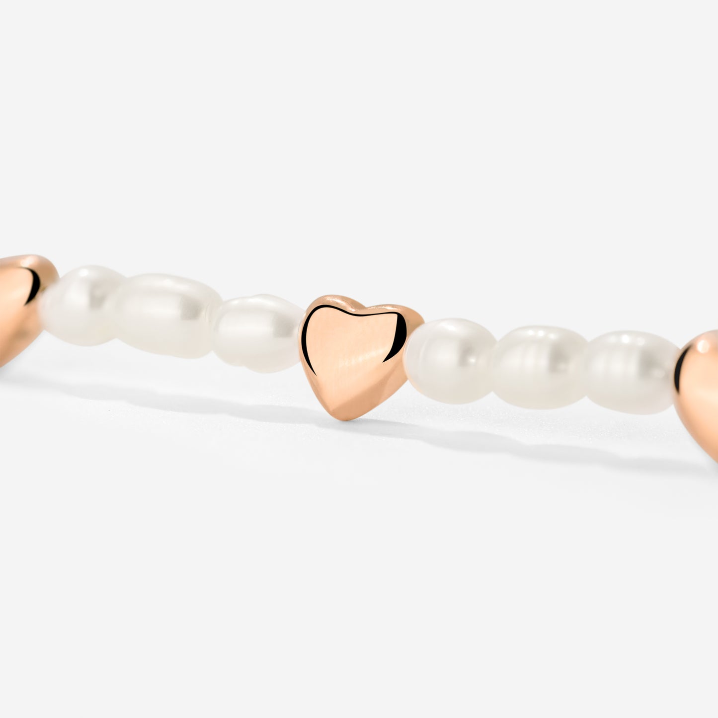 Love Pearls Necklace Rose Gold