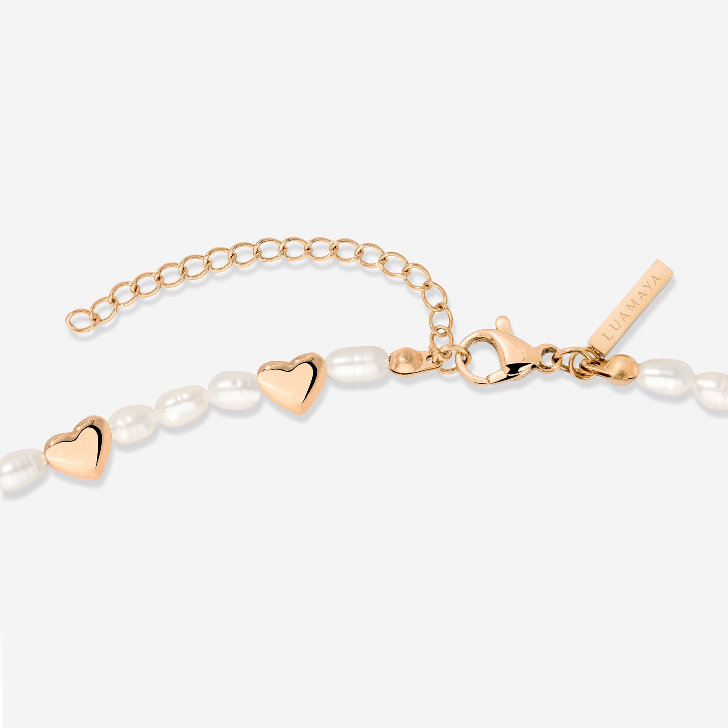 Love Pearls Necklace Rose Gold