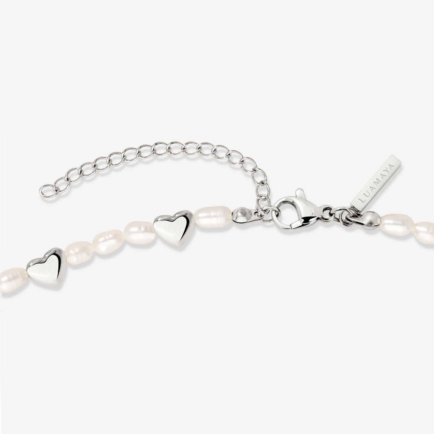 Love Pearls Necklace Silver