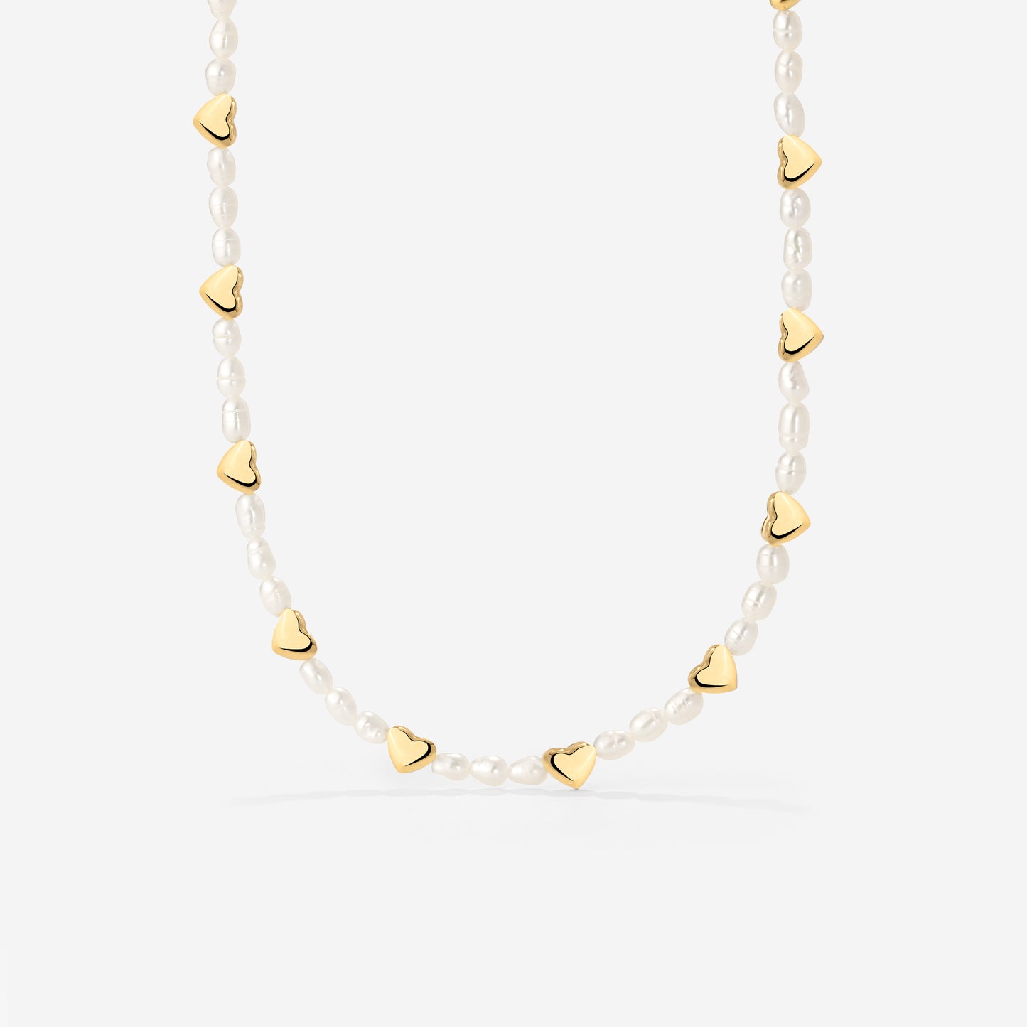 Love Pearls Necklace Gold