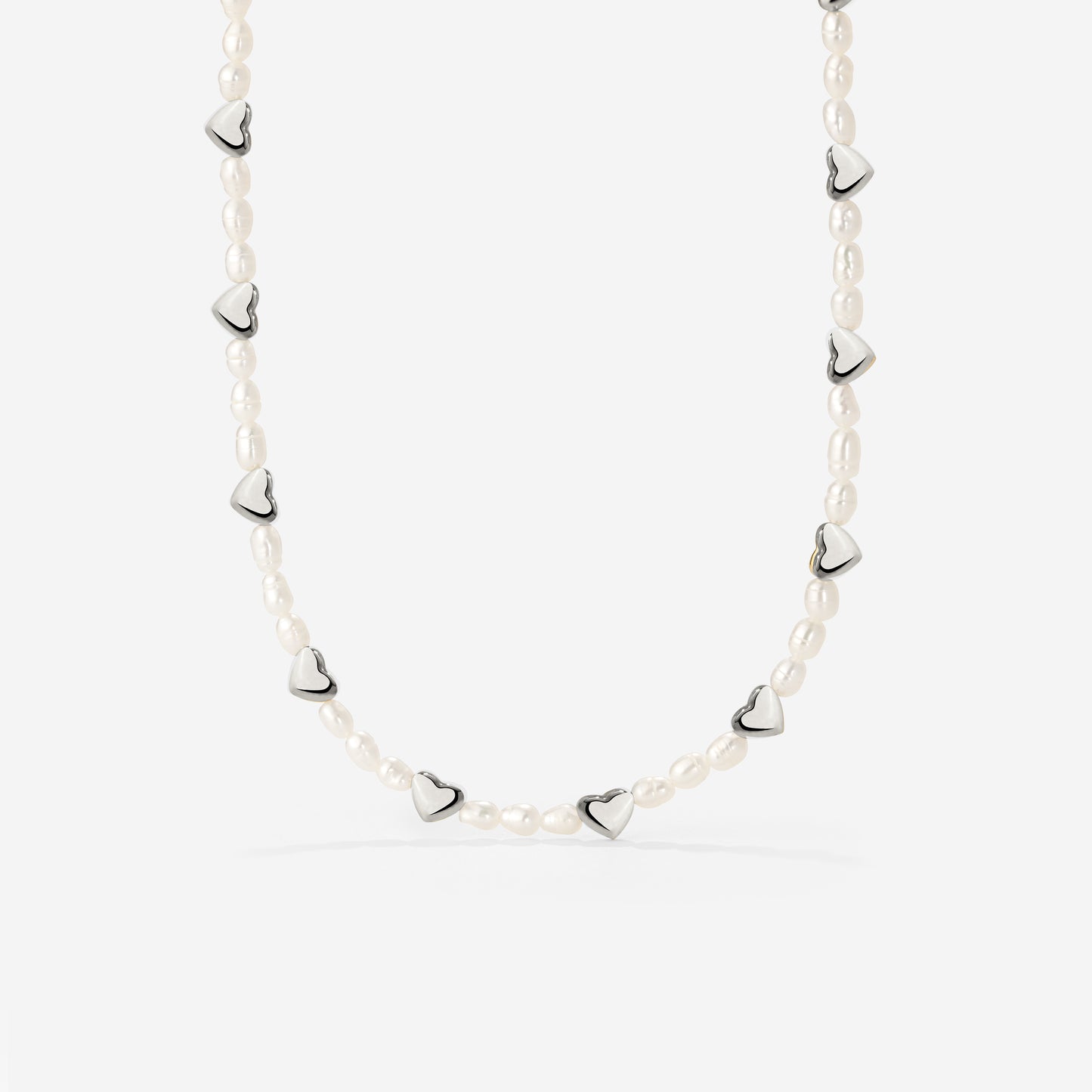Love Pearls Necklace Silver