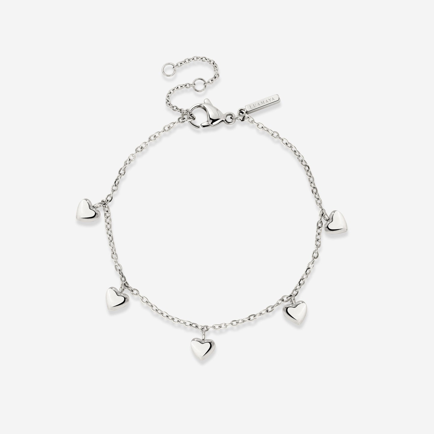 Lovely Heart Bracelet Silver