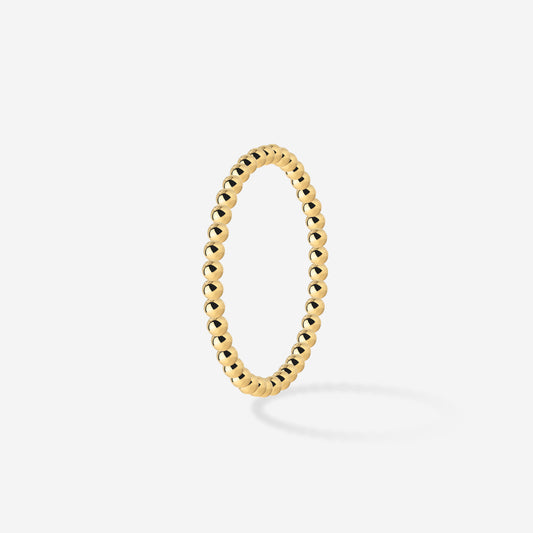 Narrow Sphere Ring Gold