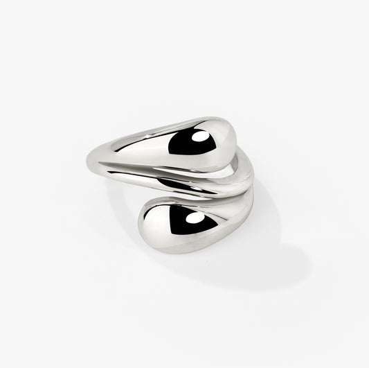 Sculpted Touch Ring Silver
