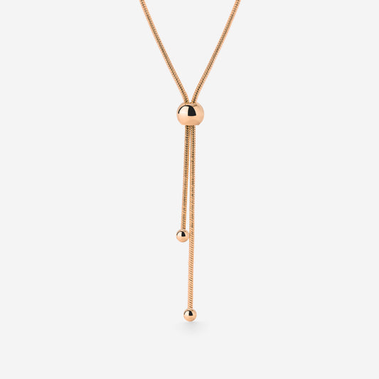 Simple Elegance Y-Necklace Rose Gold