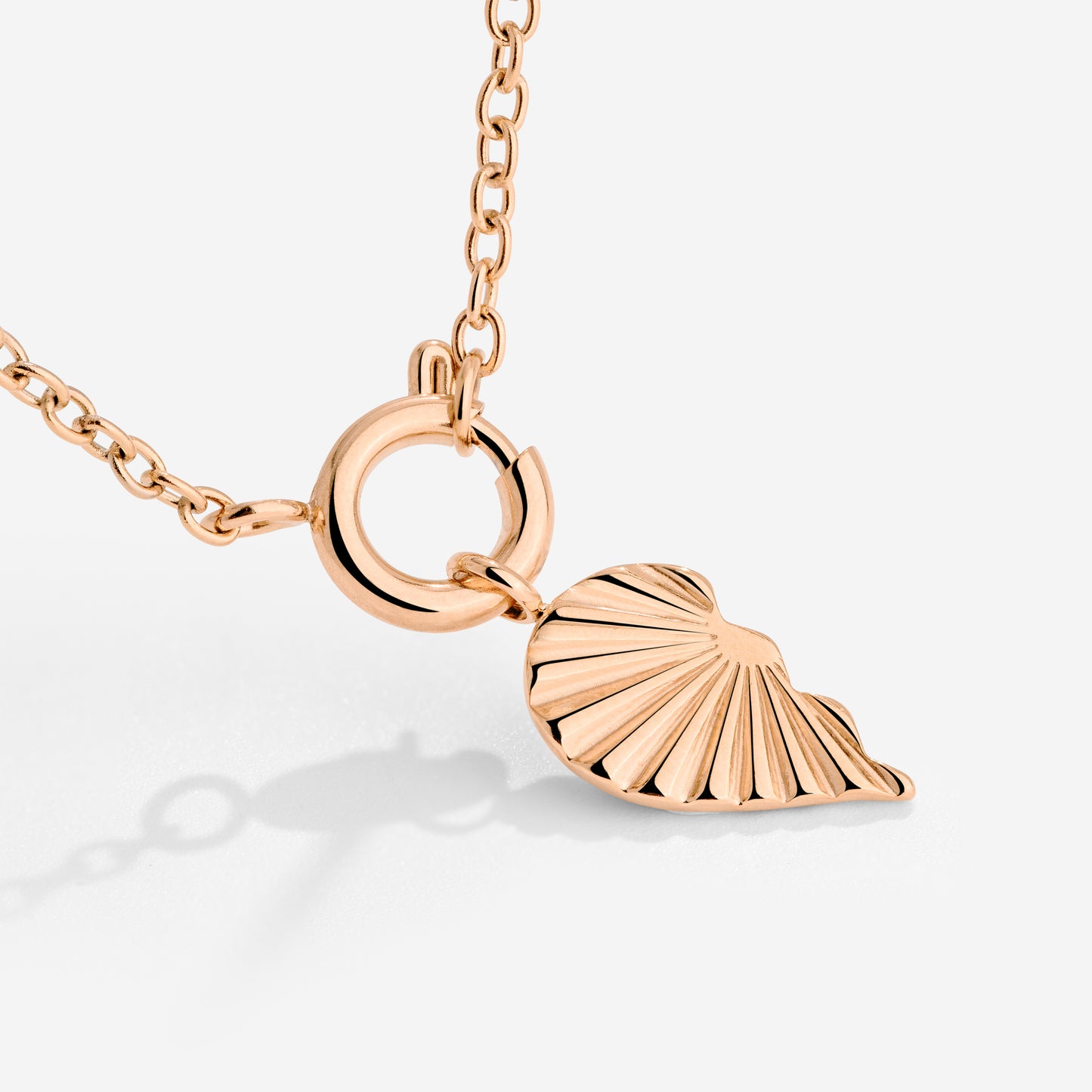 Twin Flame Left Classic Chain Necklace Set Rose Gold