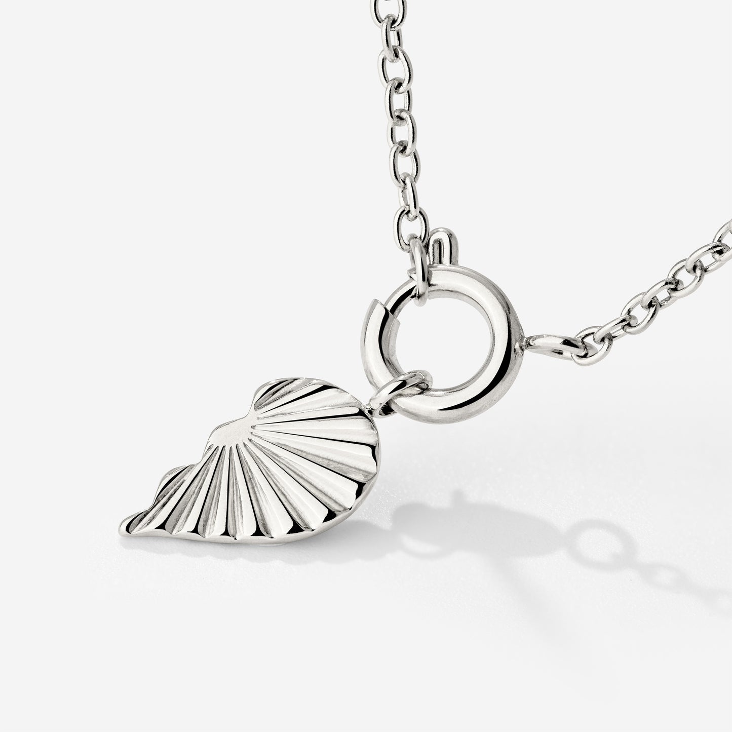 Twin Flame Right Classic Chain Necklace Set Silver