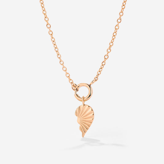 Twin Flame Right Classic Chain Necklace Set Rose Gold