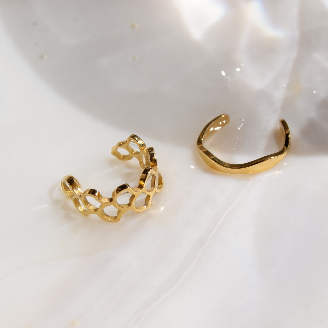 Offbeat Ear Cuff Silver
