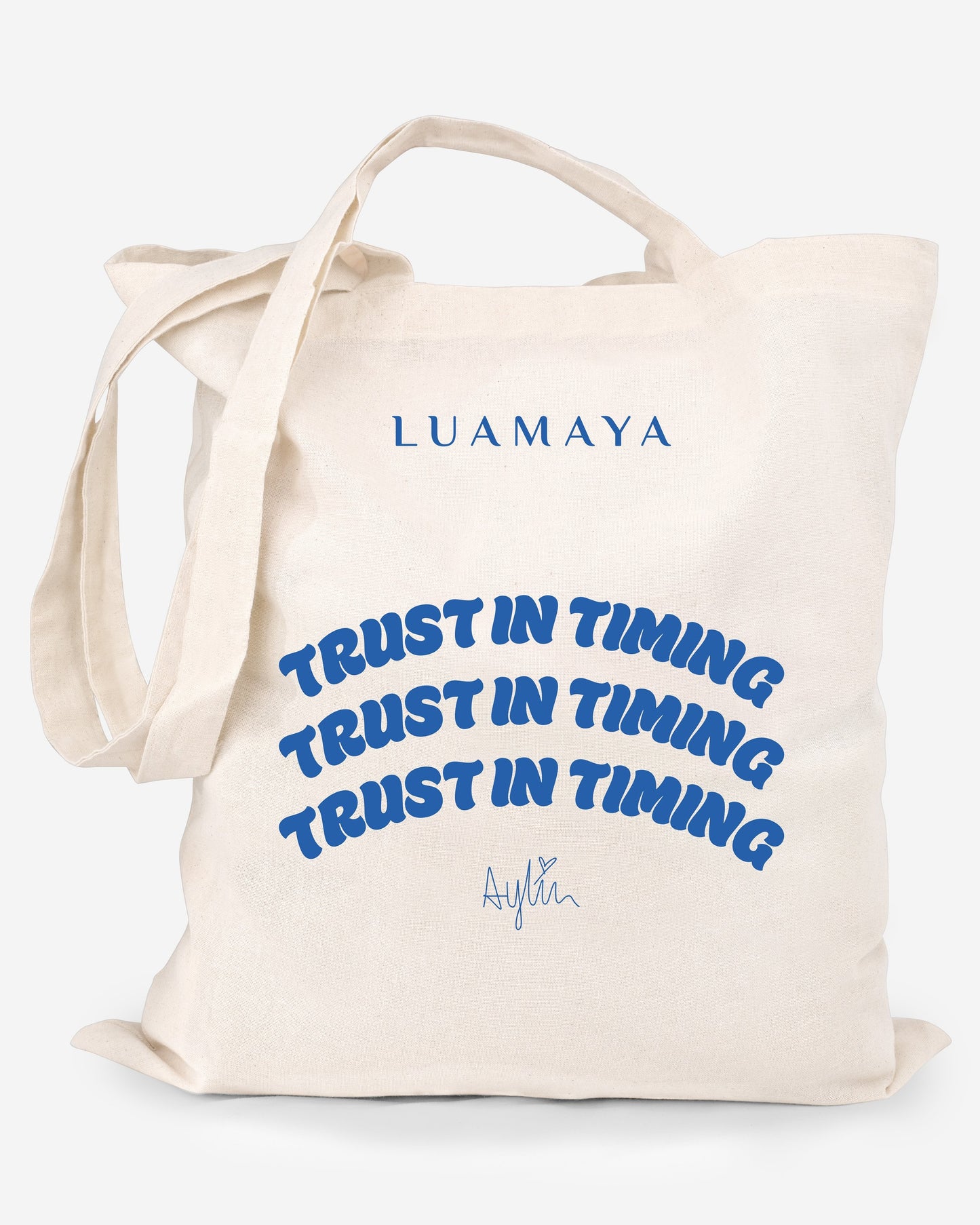 Trust in timing Jute Bag