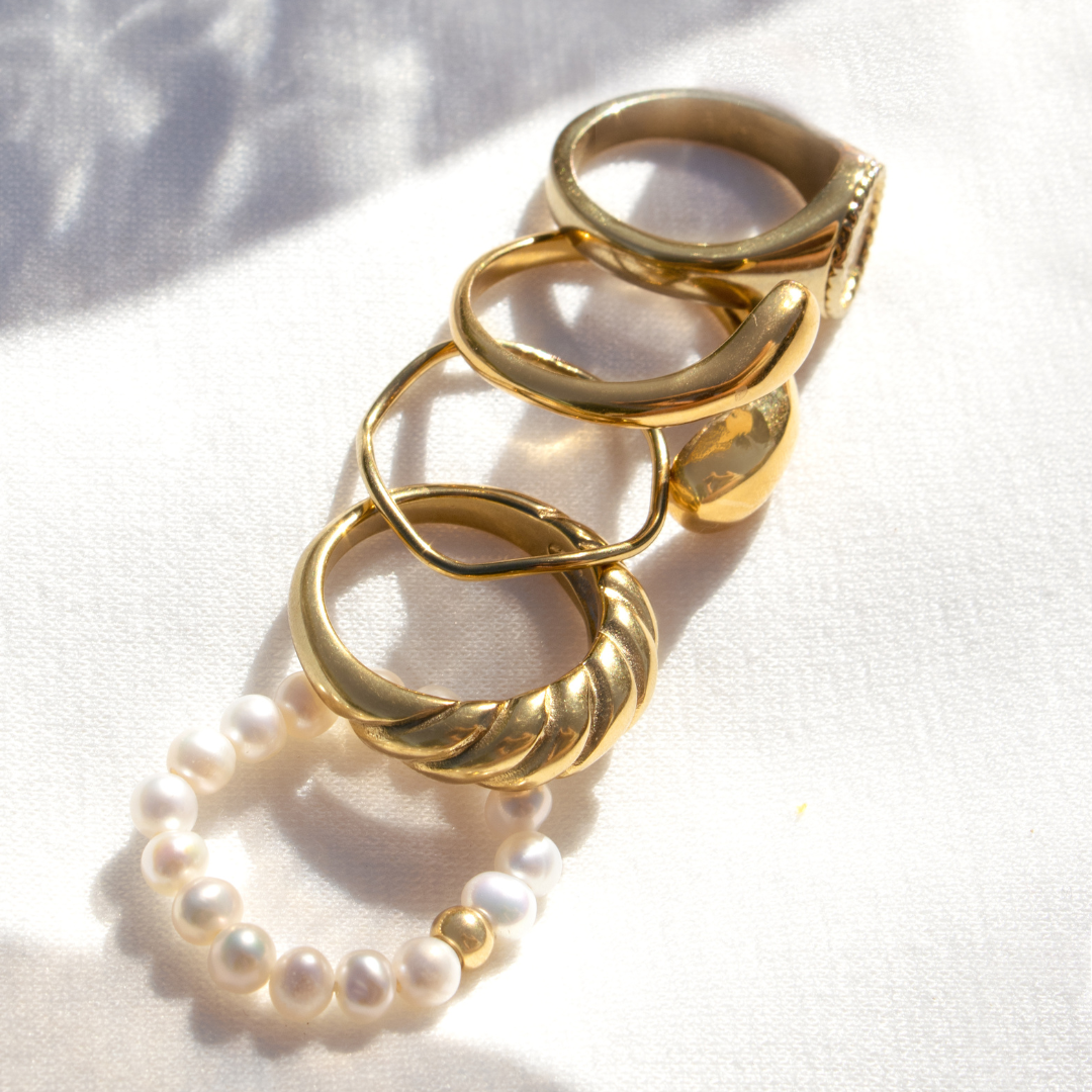 Summertime Pearl Ring Silver