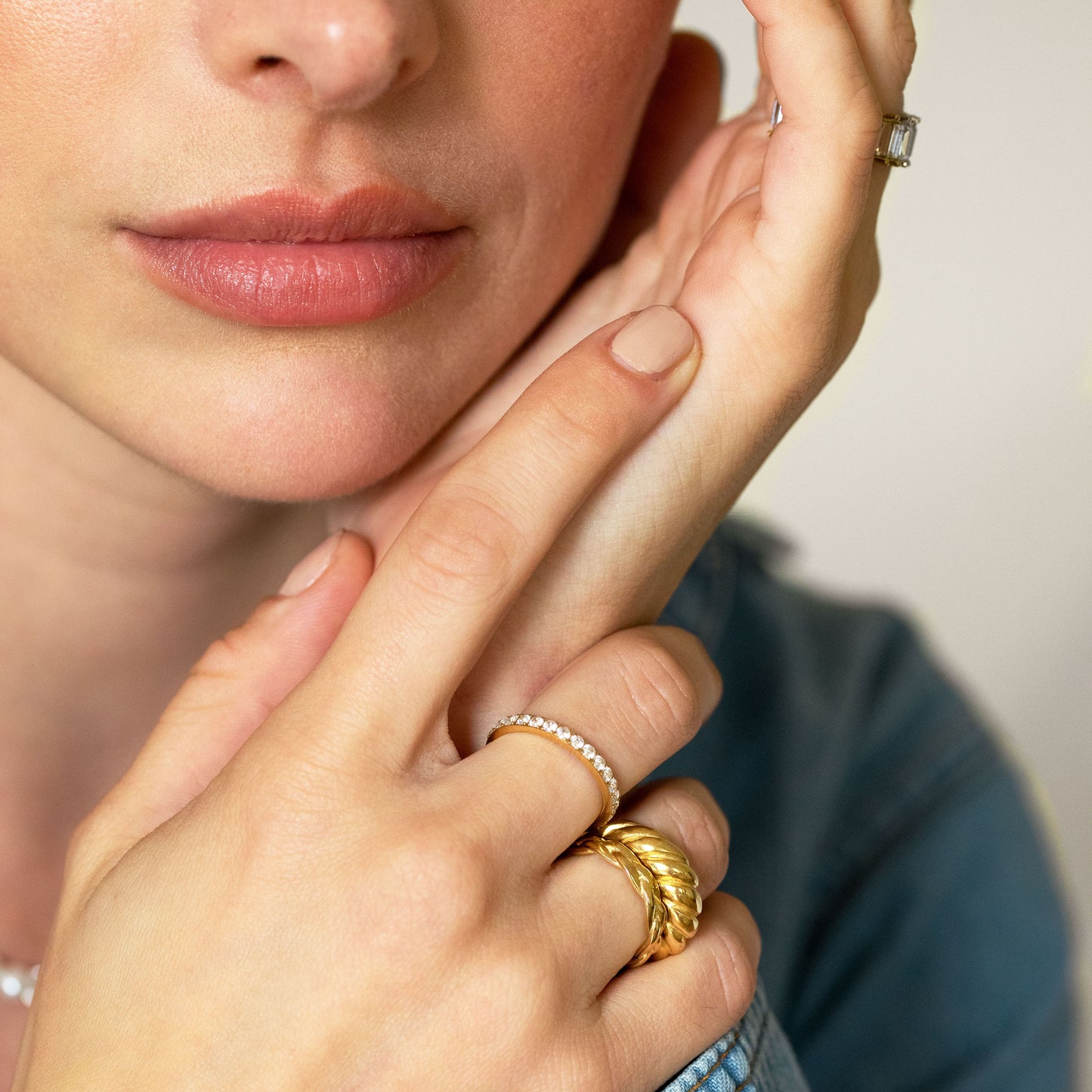 Towel Twist Ring Gold