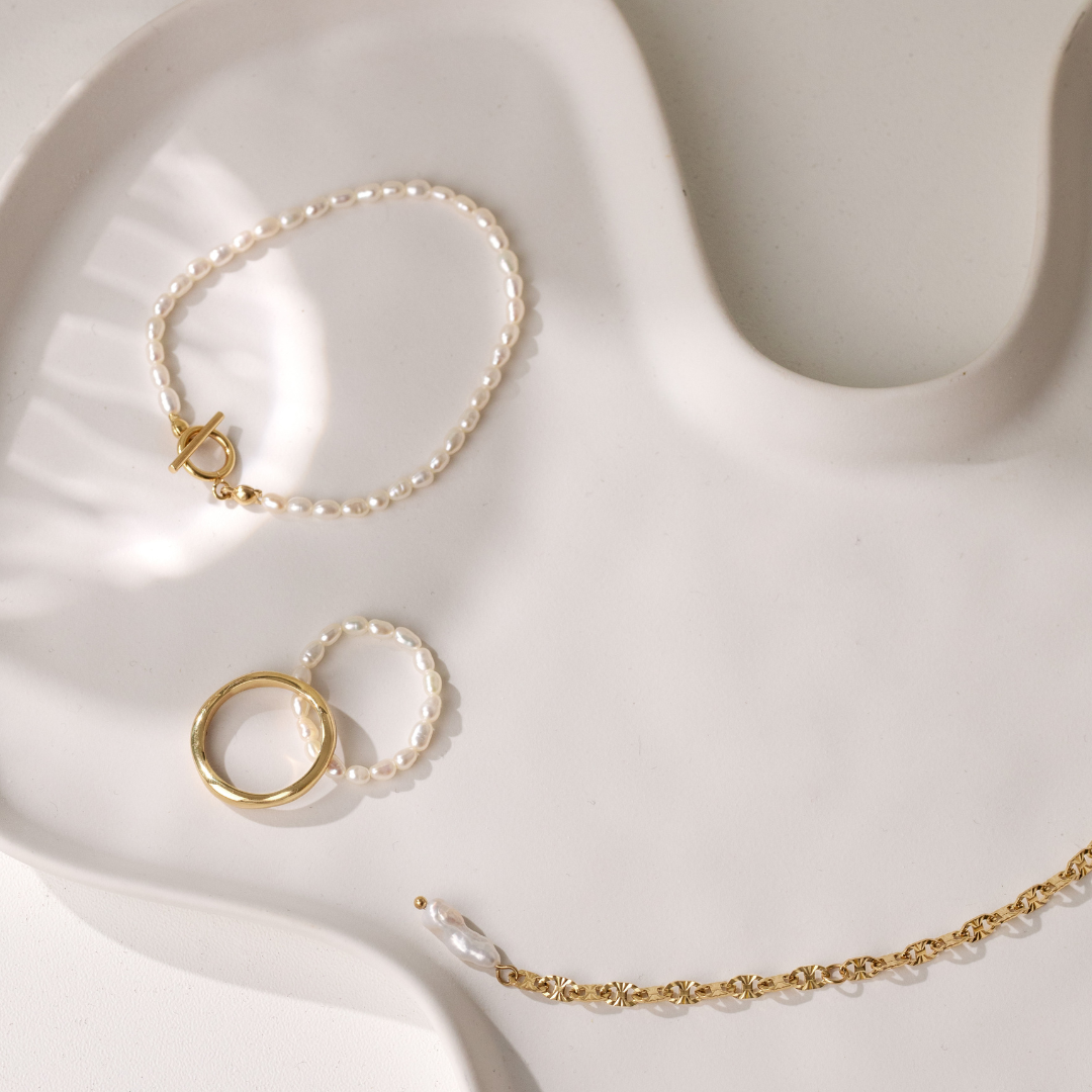 Lenis Loving Pearl Bracelet Silver