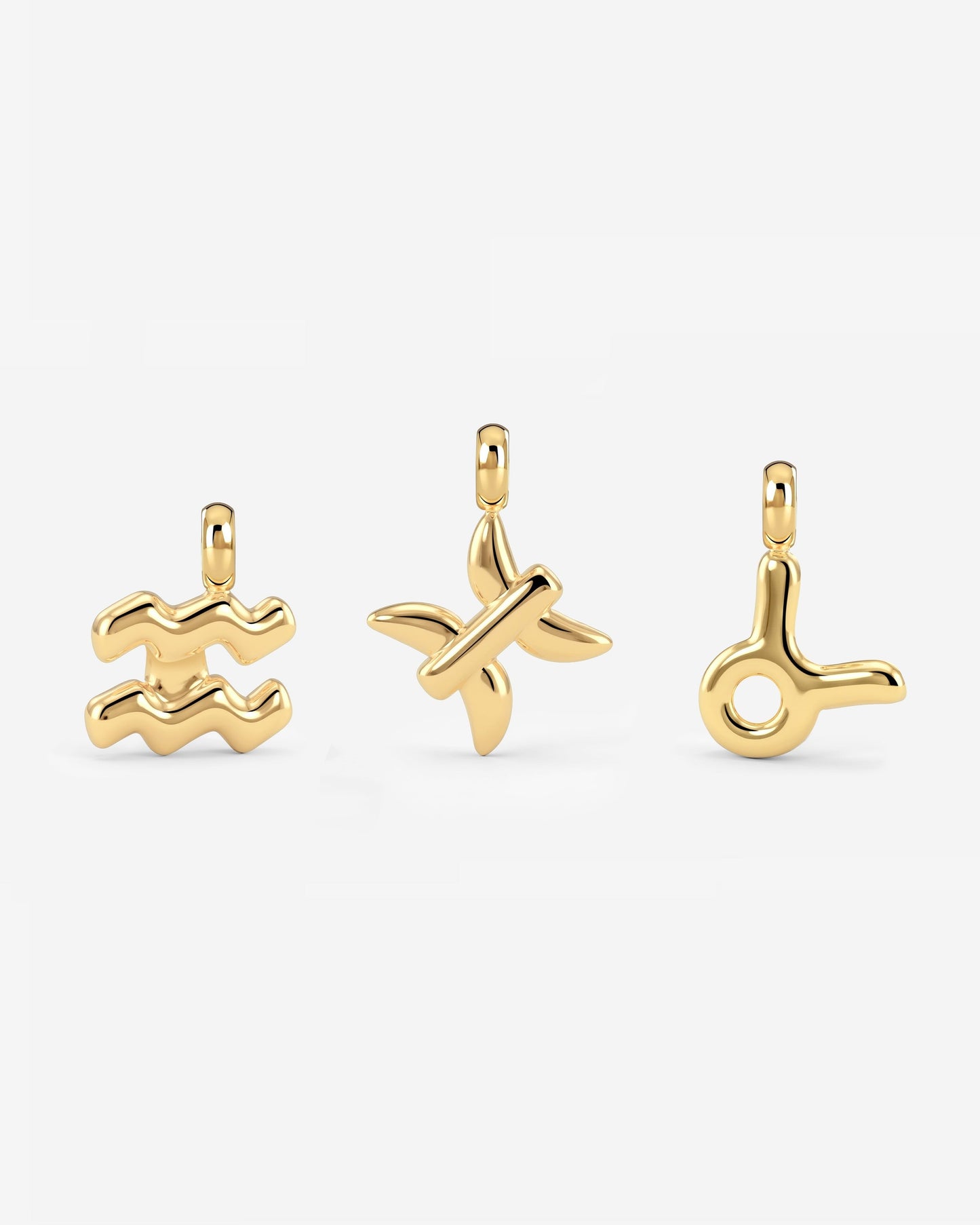 Bubble Zodiac Necklace Charms