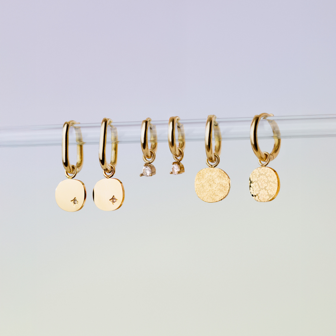 Blanco Lumbre Hoop Set Baby Rose Gold