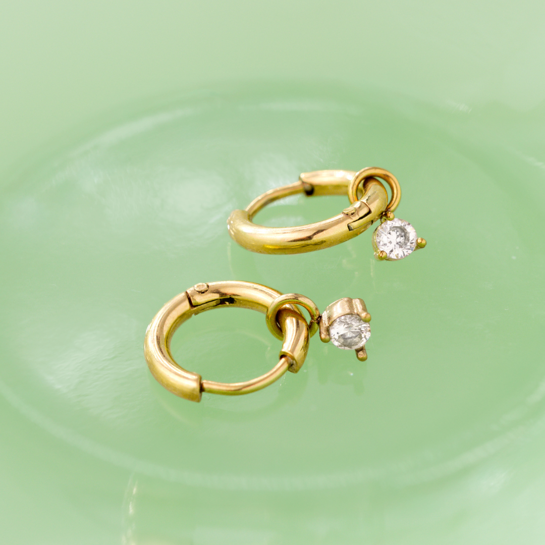 Blanco Lumbre Hoop Set Baby Rose Gold