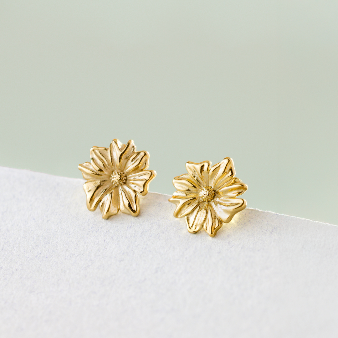 Pure Petal Studs Silver