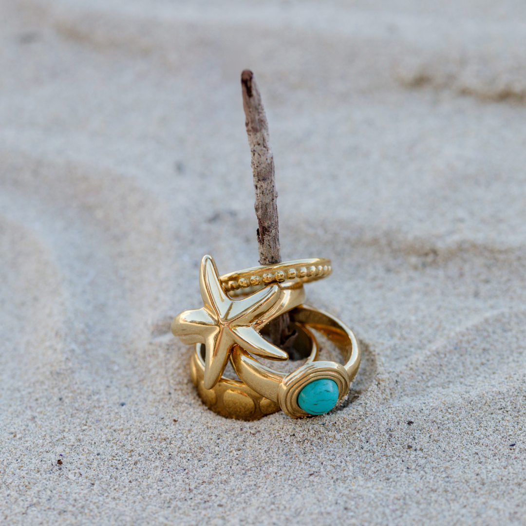 Boho Dots Ring Rose Gold