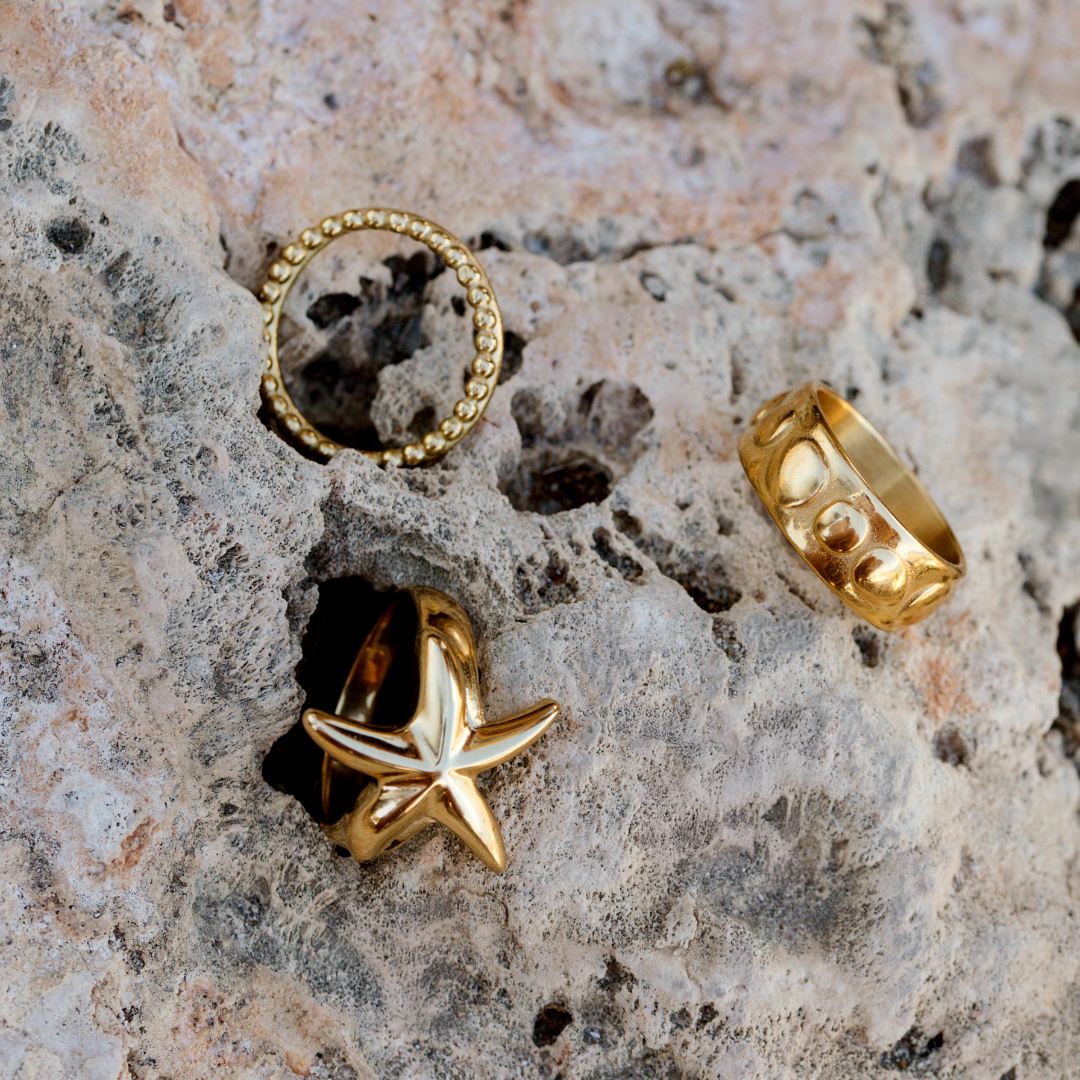 Boho Dots Ring Rose Gold