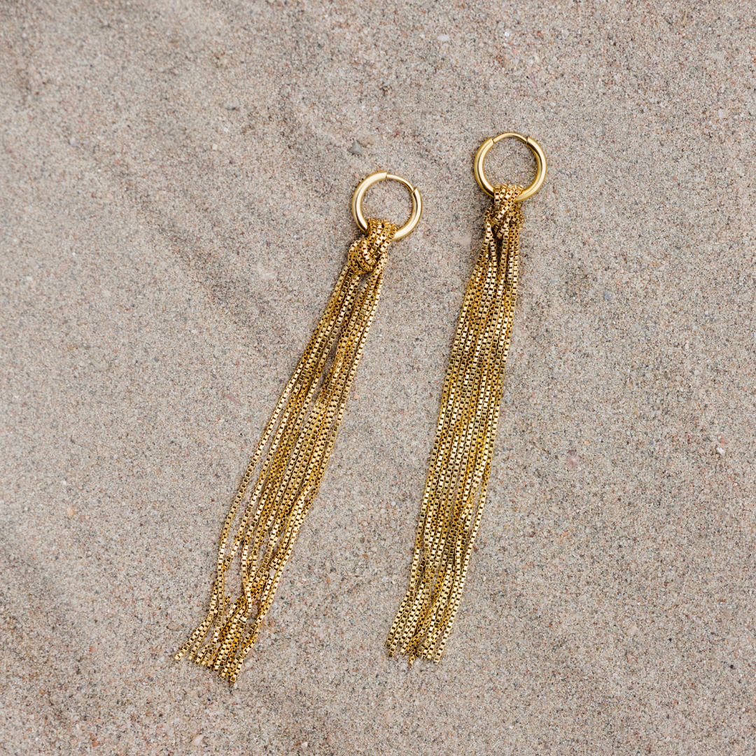 Sea Strands Hoop Set Small Silver