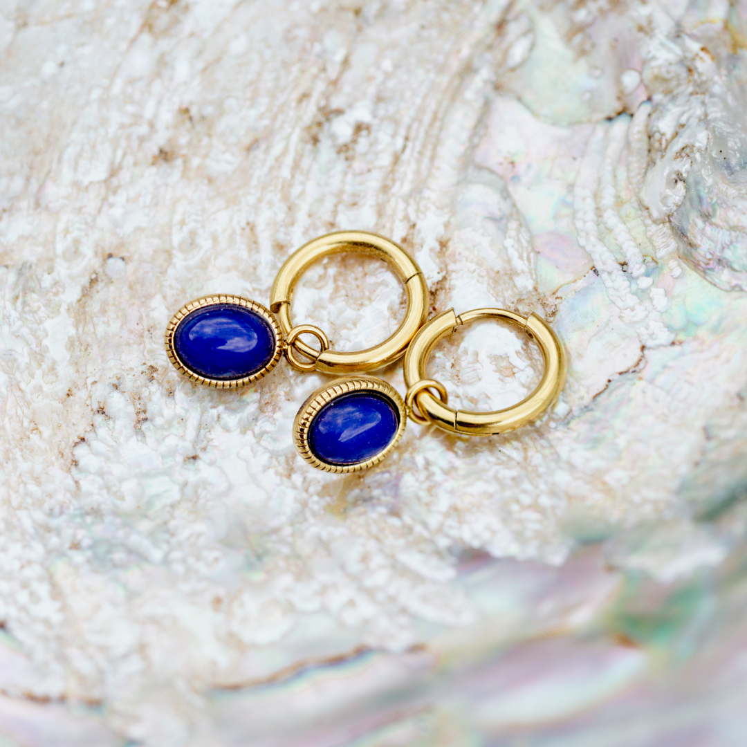 Deep Sea Hoop Set Small Rose Gold