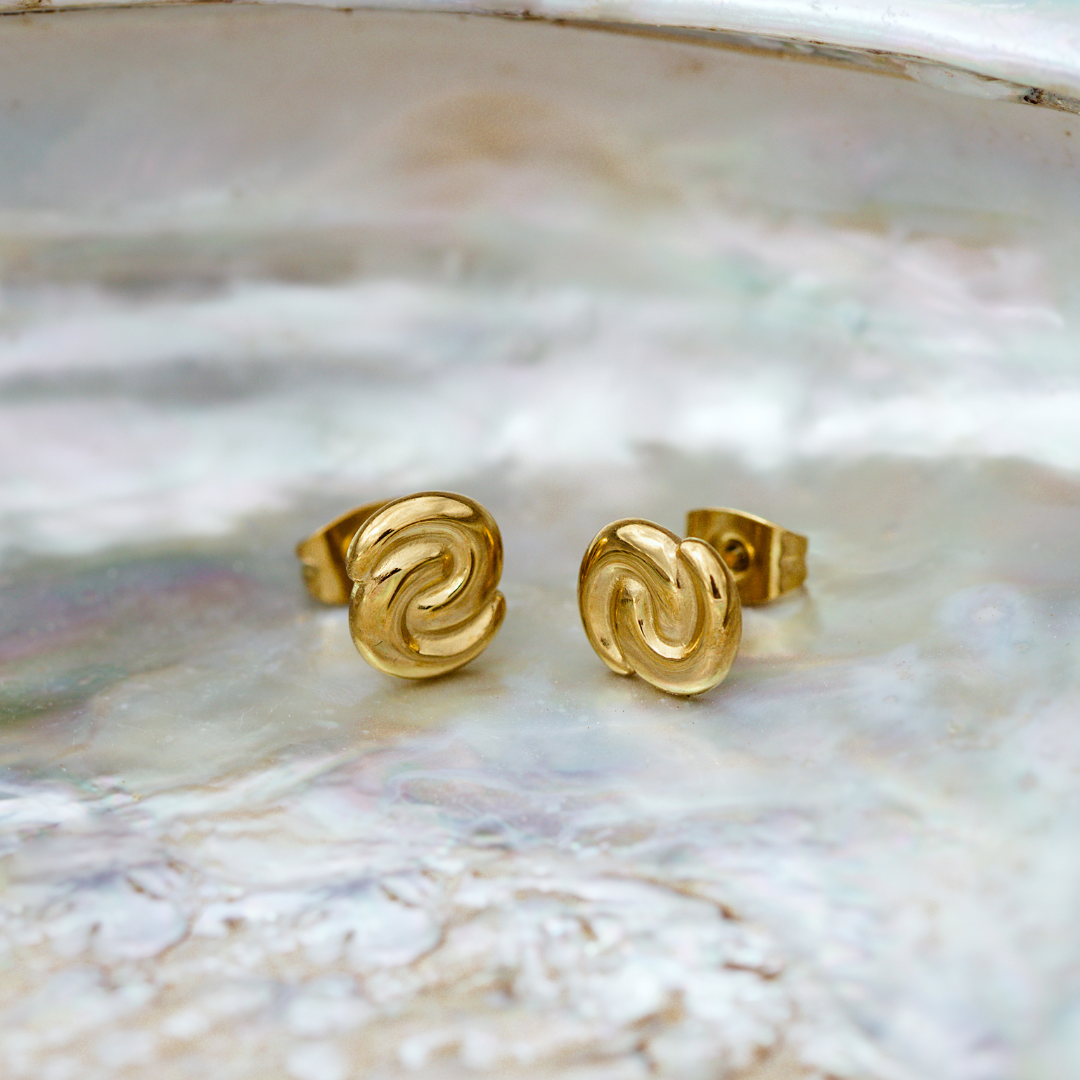 Tides of Time Studs Silver