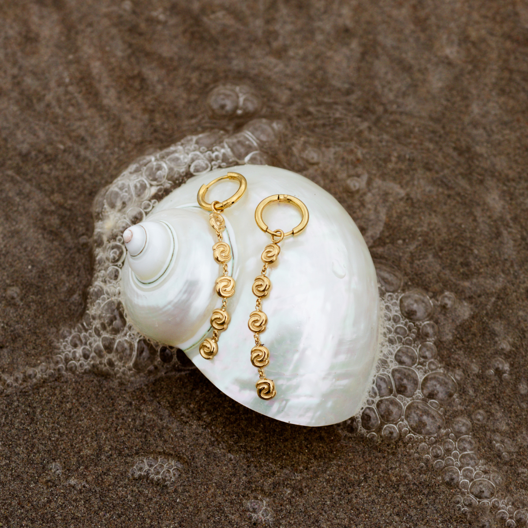 Tides of Time Hoop Set Small Rose Gold