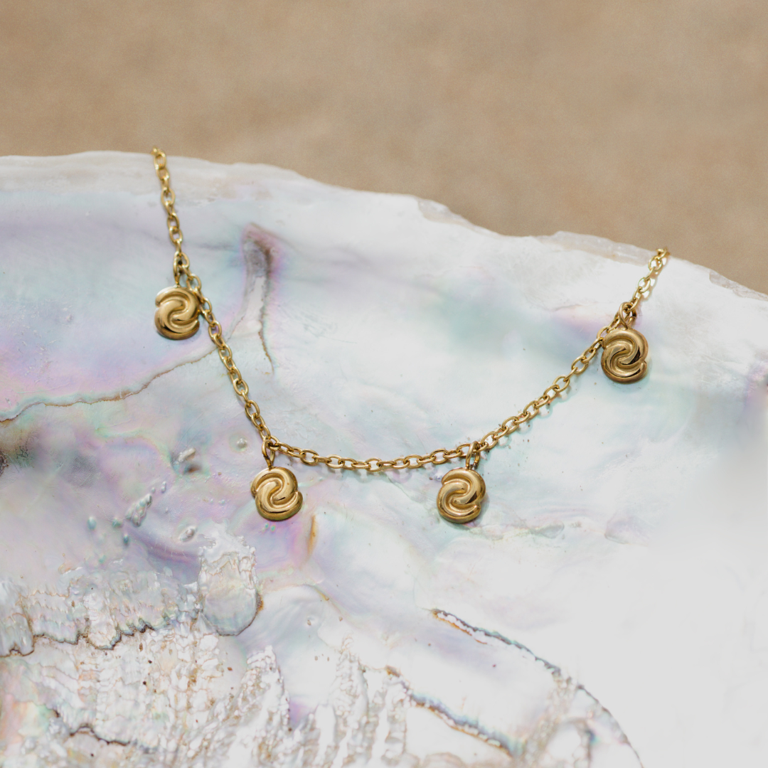 Tides of Time Anklet Rose Gold