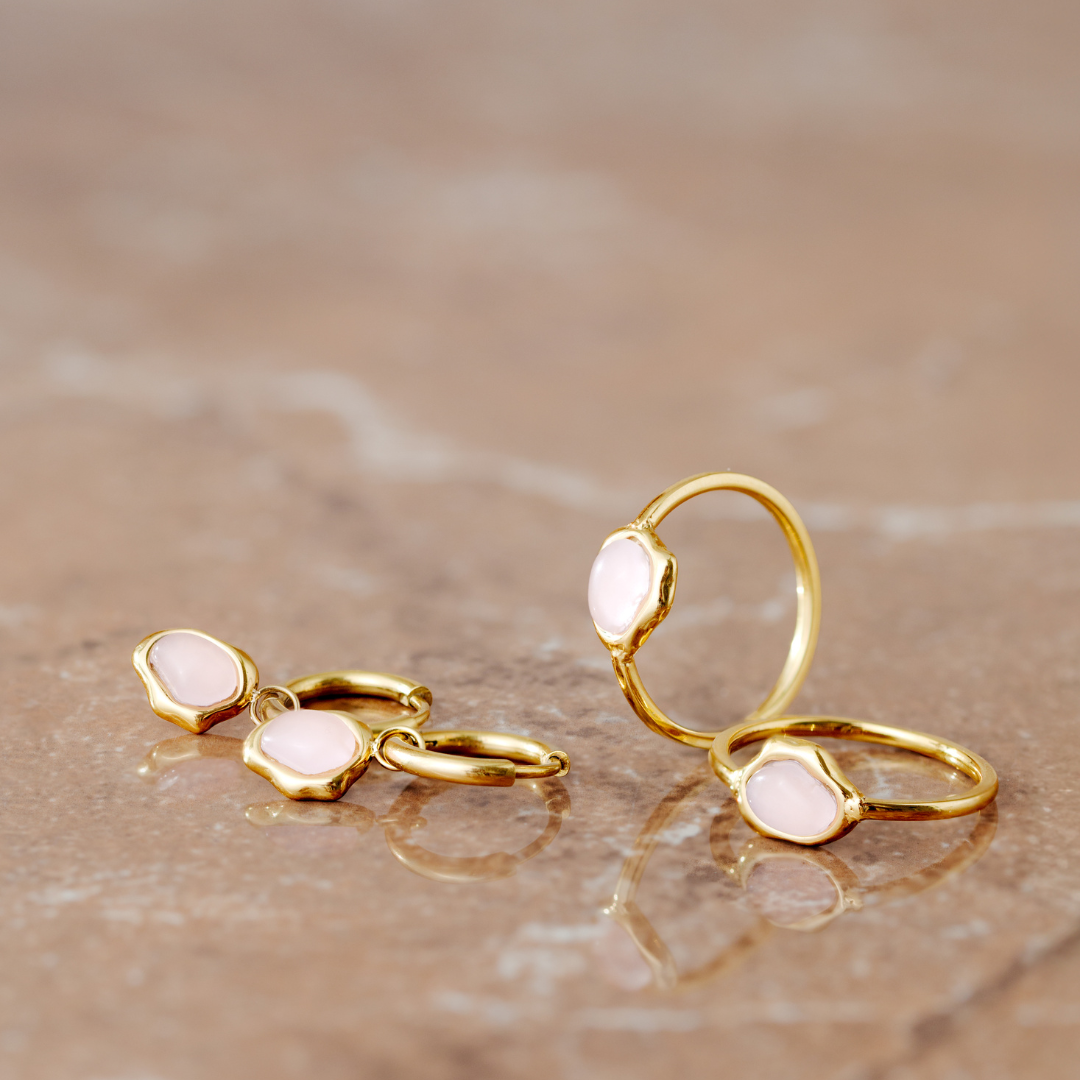 Lively Lisa Hoop Set Small Rose Gold