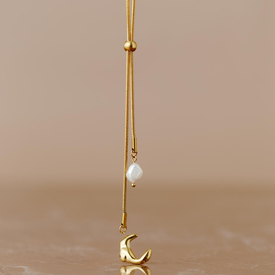 Joyful Jule Y-Necklace Rose Gold