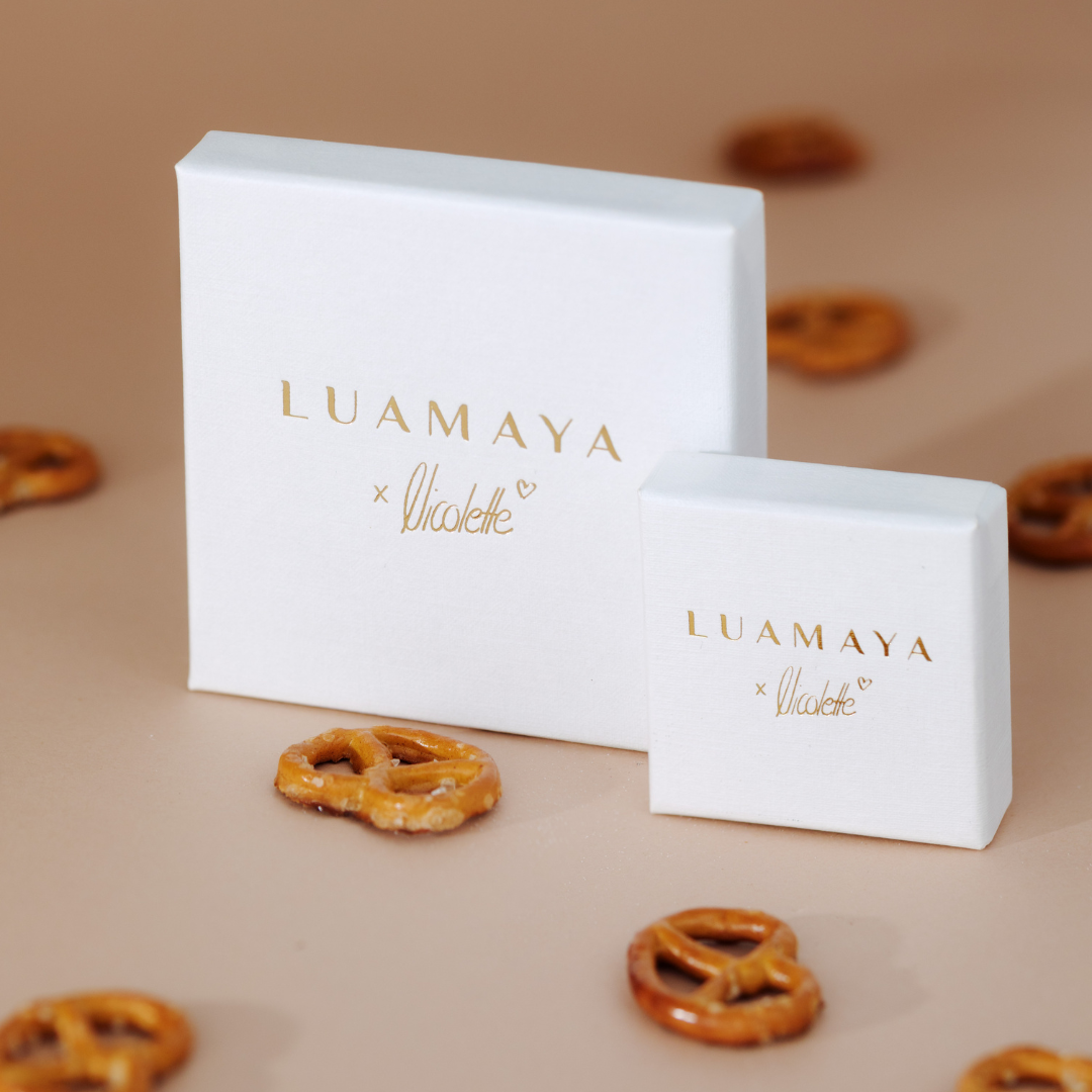 Pretzel Babe Studs Silver