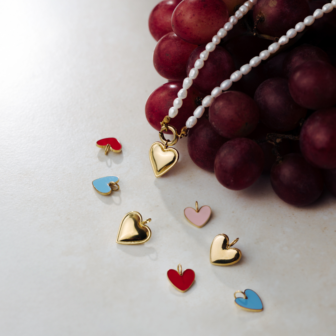 Pearly Charm Necklace Silver