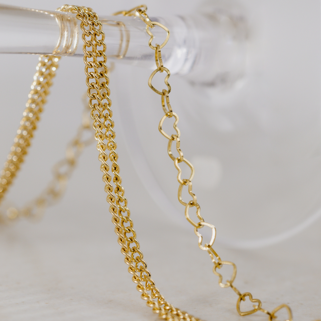 Curb Chain Double Bracelet Silver