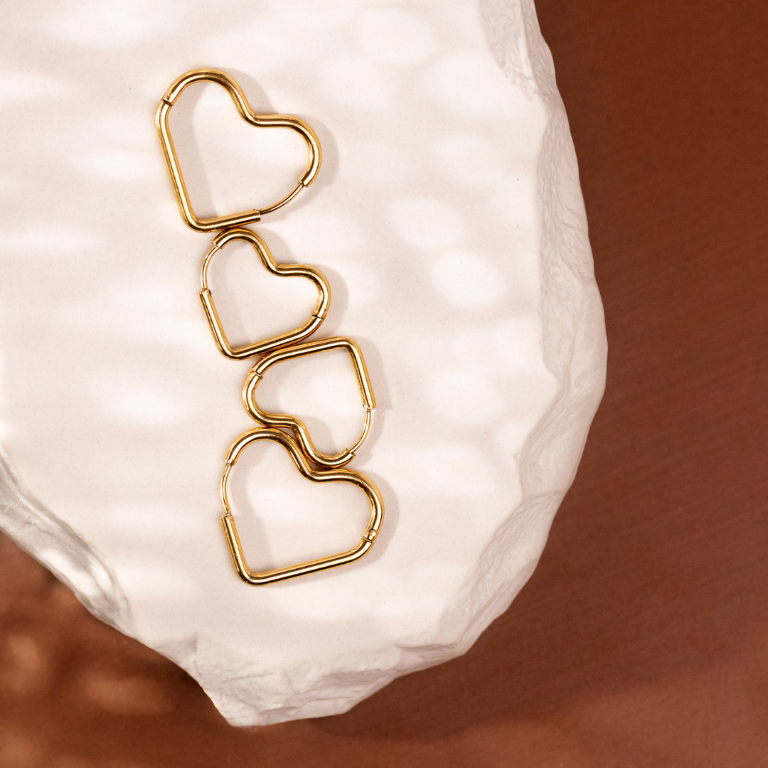 Heartily Hoop Set Silver
