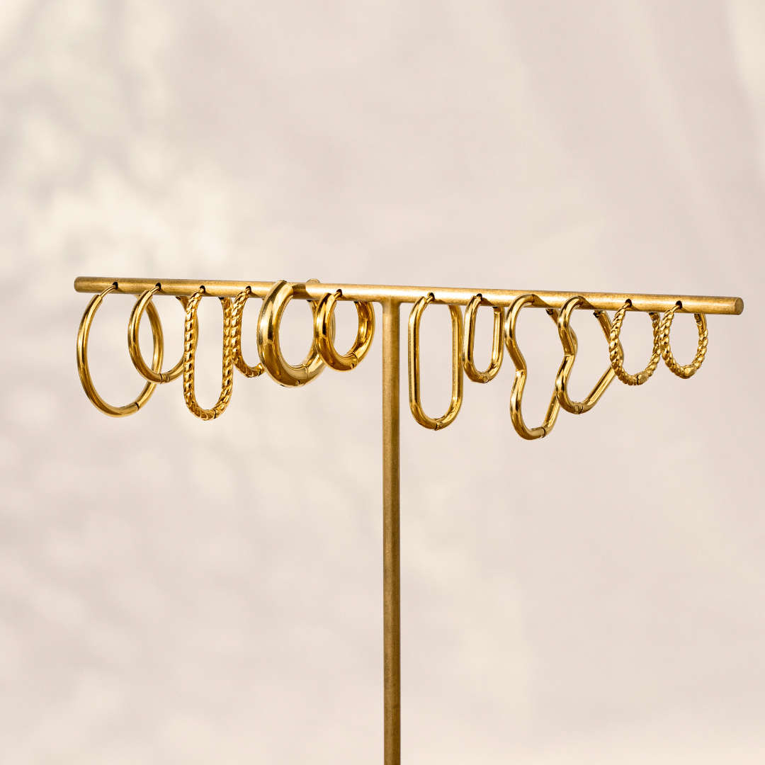 Heartily Hoop Set Silver