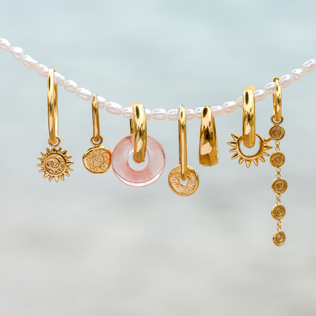 Seeker Hoops Rose Gold