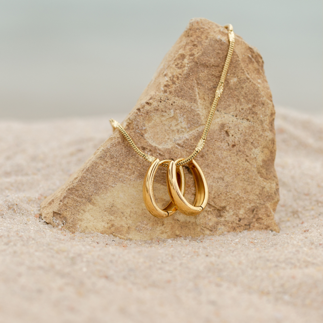 Seeker Hoops Rose Gold