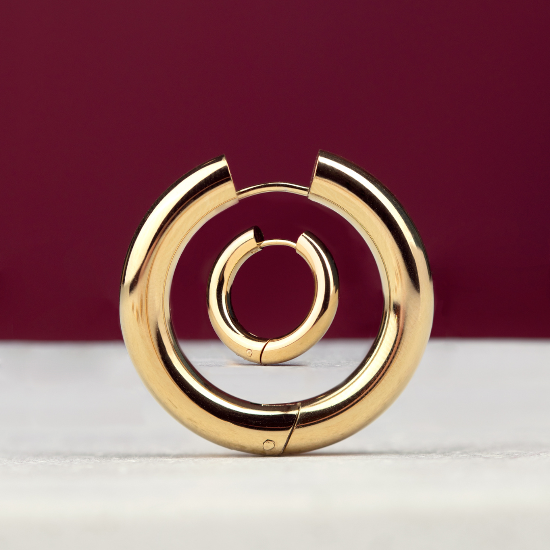 Chunky Hoopies Extra Maxi Rose Gold
