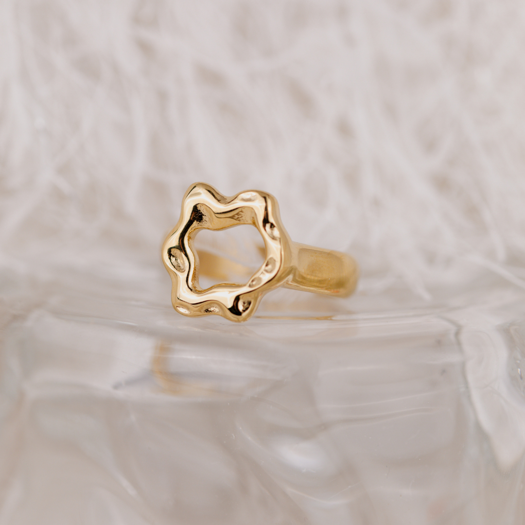 Melting Donut Ring Silver