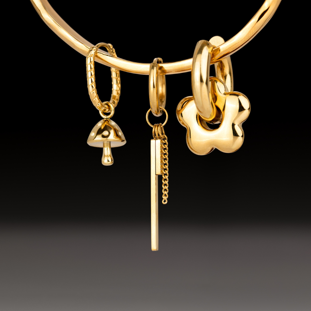 This and That Hoop Set Small Silver