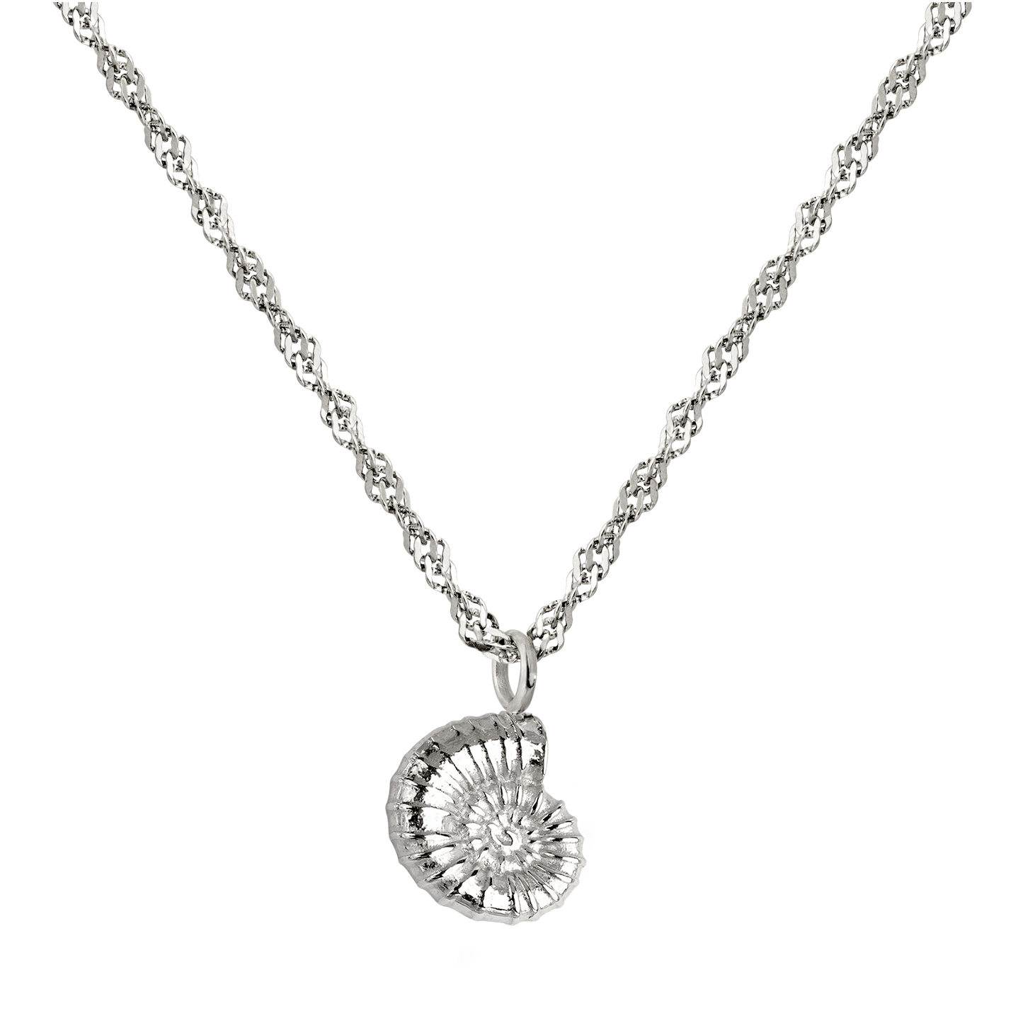 Shell Seeker Necklace Silver