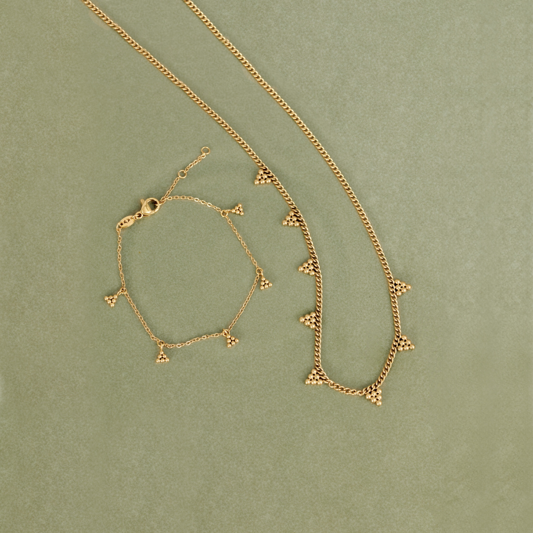 Tiny Beads Bracelet Rose Gold
