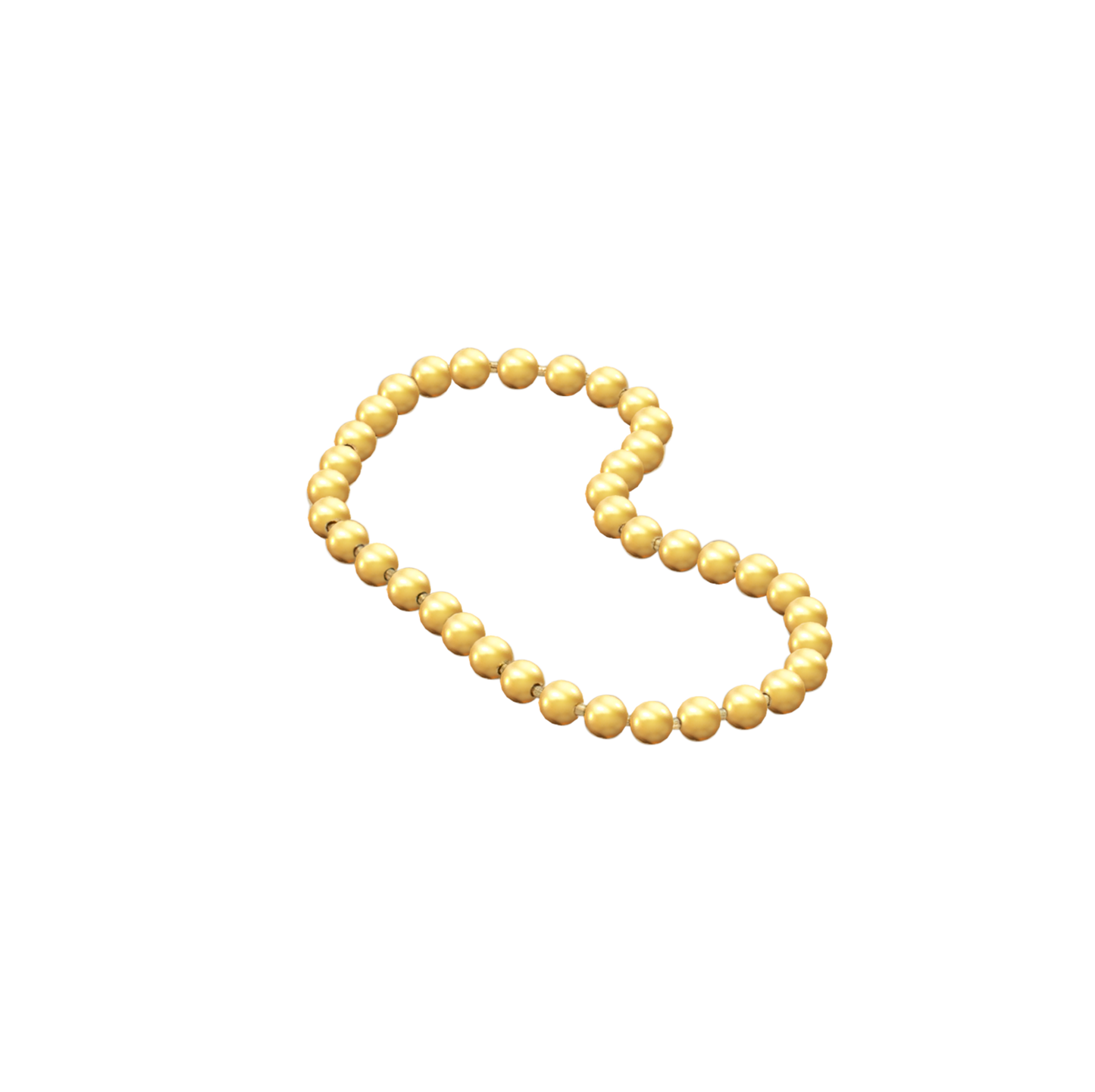 Bead Chain Ring Gold