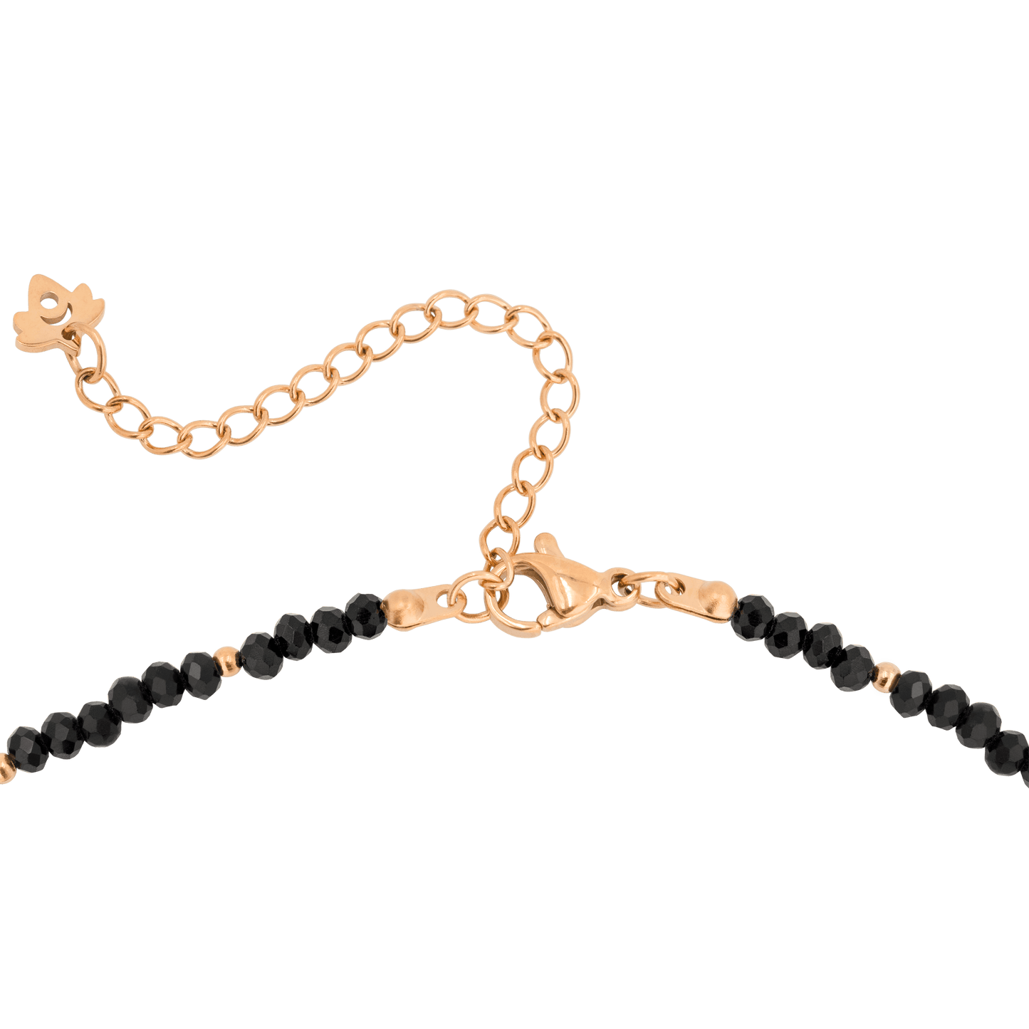 Black Beauty Choker Rose Gold